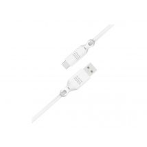Câble Usb A/usb C - Just Green - Blanc