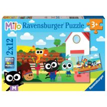 Puzzles 12 Pièces - Fermier Ou Pêcheur ? - Ravensburger - 2 Pièces