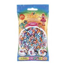 Sachet De Perles Hama - 5 Mm - Bicolores Bleu - 1000 Perles