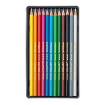 Boite De 12 Crayons De Couleur Permanents - Caran D'Ache - Swisscolor