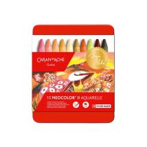 Boîte De 10 Pastels Neocolor Ii Tons Chauds - Edition Limitée Beya Rebaï - Caran d'Ache