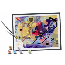 Peinture Au Numéro Ravensburger - Creart - Kandinsky : Jaune, Rouge, Bleu - 30x40 Cm