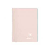 Cahier Polypro - Format A4 21 X 29.7 Cm - Koverbook Pastel Blush - Clairefontaine - 160 Pages Lignées - Rose