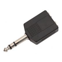 Adaptateur 2x 6,35mm Femelle / 6,35mm Stéréo - Shiver