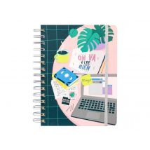 Agenda À Croquis Quotidien 2021-2022 - On Va Être Bien - 14,6 X 19,2 Cm - Mr. Wonderful - Blanc Antique - Mr Wonderful