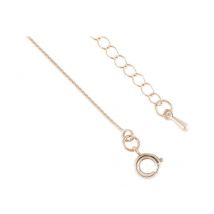 Collier Court Maille Serpentine Créalia - Doré