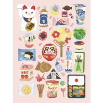 Coffret Peinture Au Numéro - Week End À Tokyo - 24,5 X 32,5 Cm - La Petite Épicerie