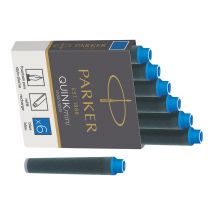 Etui De 6 Cartouches Mini Quink Parker - Encre Bleue
