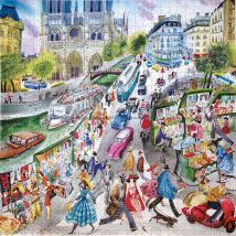 Puzzle 1000 Pièces - Paris Bookseller - Eeboo