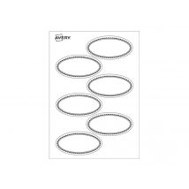 Lot De 18 Etiquettes Blanches Solubles - Avery