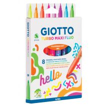 10 Feutres - Giotto - Turbo Maxi Fluo