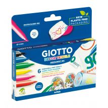 Lot De 6 Feutres Décor Textile - Giotto