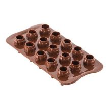 Mr & Mrs Brown - Moule À Chocolats En Silicone - Silikomart