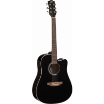 Eko Ranger 6 Cutaway Eq - Guitare Électroacoustique - Dreadnought - Black