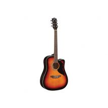 Eko Ranger 6 Cutaway Eq - Guitare Électroacoustique - Dreadnought - Brown Sunburst