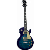 Eko Starter Vl-480 - Guitare Électrique - Type Lp - See Thru Blue Quilted