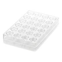 Silikomart Kit Semisfera 01 - Ensemble De Moules À Chocolat - 2 Éléments - Cavité 24