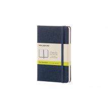 Carnet - 9 X 14 Cm - Moleskine - 192 Pages Unies - Couverture Rigide - Bleu Saphir