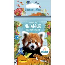 Lot De 15 Pochettes De Stickers Le Monde Des Animaux Mille Et Une Couleurs - Panini