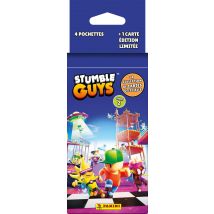 Blister Panini - Stumble Guys - 4 Pochettes De 6 Cartes + 1 Carte Édition Limitée