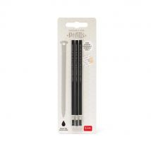 Lot De 3 Recharges Stylo À Encre Gel Effaçable Legami - Noir