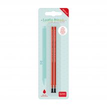 Lot De 2 Recharges Stylo À Encre Gel 3d Legami - Lovely Friends - Rouge