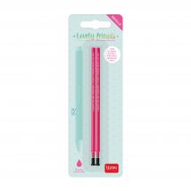 Lot De 2 Recharges Stylo À Encre Gel 3d Legami - Lovely Friends - Rose