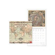 Calendrier Mural - 2025 - Vintage Maps - 30x29 - Legami