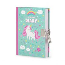 Journal Intime Avec Cadenas Legami - 15,5 X 11 Cm - My Secret Diary Licorne - 328 Pages