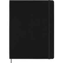 Carnet Smart - 19 X 25 Cm - Moleskine - 176 Pages Lignées - Couverture Rigide - Noir