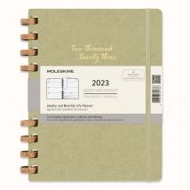 Agenda Civil Semainier Et Mensuel 2023 - Solaire - 25 X 19 Cm - Moleskine - Crush Olive