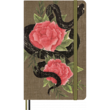 Carnet Moleskine - Rose – 13 X 21 Cm – Serpent - 176 Pages Lignées