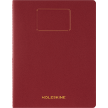 Cahier Moleskine - Rouge - 21,6 X 27,9 Cm - Etudiant - 120 Pages Lignées