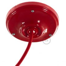 Kit Rosace En Porcelaine - Rouge - Creative Cables