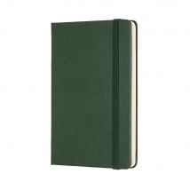 Carnet - 9 X 14 Cm - Moleskine - 192 Pages Unies - Couverture Rigide - Vert Myrte