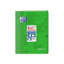 Lot De 3 Cahiers Polypro - 24 X 32 Cm - Easybook - Oxford - 96 Pages Grands Carreaux