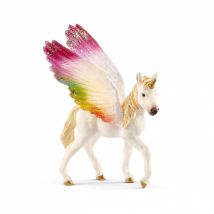 Figurine Licorne Ailée Arc-en-ciel Poulain - Bayala - Schleich