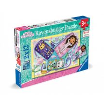 Puzzles 2x12 Pièces - Soirée Pyjama / Gabby's Dollhouse - Ravensburger