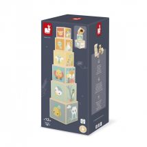 Pyramide 6 Cubes Encastrables Pure - Janod