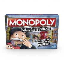 Monopoly Mauvais Perdants - Jeu De Societe - Jeu De Plateau - Version Française - Hasbro Gaming