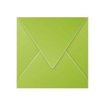 20 Enveloppes Pollen 140x140 Mm - Vert Menthe - Clairefontaine