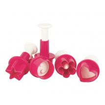 Lot De 5 Mini Découpoirs Scrapcooking - Fleur, Pois, Cœur, Bouton, Étoile - Scrapcooking