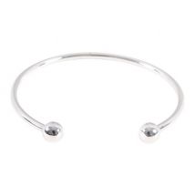 Bracelet Jonc À Visser Épais Créalia - Rhodium