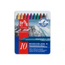Boîte Métal 10 Pastels À La Cire Aquarellable Neocolor 2 - Caran D'Ache