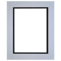 Passe-partout Double - Blanc/noir 30 X 40 Cm - Ouverture 20 X 30 Cm - Gad