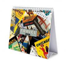 Calendrier De Bureau 2024 Grupo Erik - 12 Mois - Travel - 20 X 18 Cm