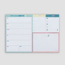 Planning Hebdomadaire Avec Notes Adhésives - Cette Semaine, Je Donne Tout - Mr Wonderful