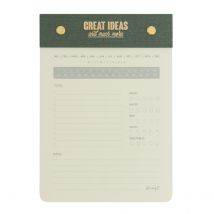 Bloc-notes Vert - Great Ideas And Much More - Mr Wonderful