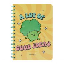 Carnet Mr. Wonderful - Jaune - A5 14,8 X 21 Cm - Brocoli 3d - 100 Pages - Mr Wonderful