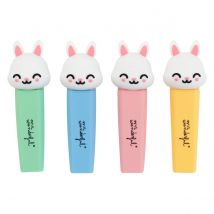 Lot De 4 Surligneurs - Mr Wonderful - Couleurs Assorties - Lapin
